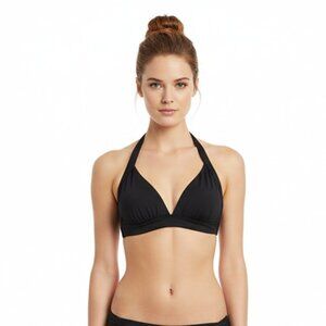Athleta Black Tie Bikini Bathing Swimsuit Top M